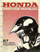 1987 Honda Fourtrax TRX 250X Service Manual