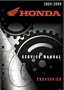 2004-2009 Honda TRX450R/TRX450ER Service Manual