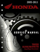 2005-2011 Honda FourTrax Foreman TRX500 FE/FPE/FM/FPM/TM Service Manual