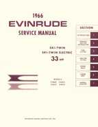 1966 Evinrude 33HP Outboards Service Repair Manual Item No. 4282