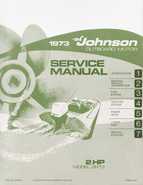 1973 Johnson 2HP Outboard Motor Model 2R73 Service Repair Manual JM-7301