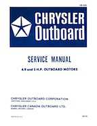 Chrysler 4.9 and 5 H.P. Outboard Motors Service Manual - OB 1895
