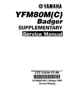 1993 Yamaha YFM80D Badger Supplementary Service Manual