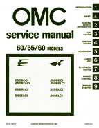 1981 Johnson/Evinrude 50, 55, 60 HP Outboards Service Manual, P/N 392073
