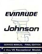 1985 Johnson/Evinrude 2 thru V-6 models service repair manual - final edition P/N 507508