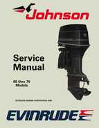 1989 Johnson/Evinrude "CE" 60 Thru 70 Models Service Repair Manual P/N 507756