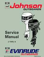 1993 Johnson Evinrude "ET" 2 thru 8 Service Repair Manual, P/N 508281
