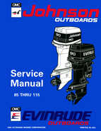 1994 Johnson/Evinrude "ER" CV 85 thru 115 outboards Service Repair Manual P/N 500610