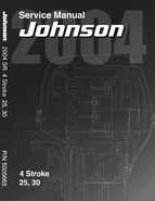 2004 Johnson SR 4-stroke 25, 30HP Service Manual, P/N 5005665