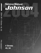2004 Johnson SR 4-stroke 40, 50HP Service Manual, P/N 5005657