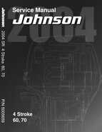 2004 Johnson SR 4-stroke 60, 70HP Service Manual, P/N 5005659
