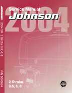 2004 Johnson SR 2-stroke 3.5HP, 6HP and 8HP Service Manual, P/N 5005634