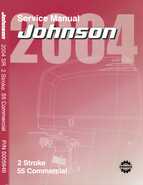 2004 Johnson SR 2-stroke 55HP Commercial Service Manual, P/N 5005646